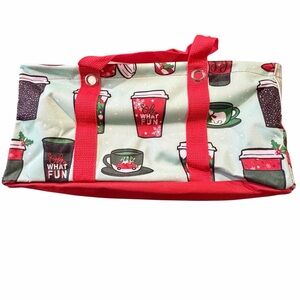 Thirty-One Coffee Print Tote Bag